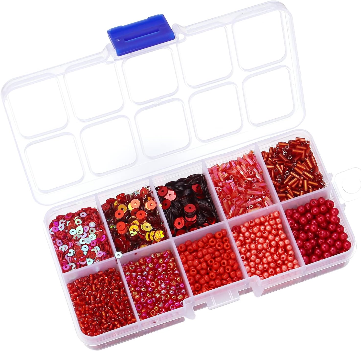 Hiswan Assorted Beads for Jewelry Making, Glass Seed Beads