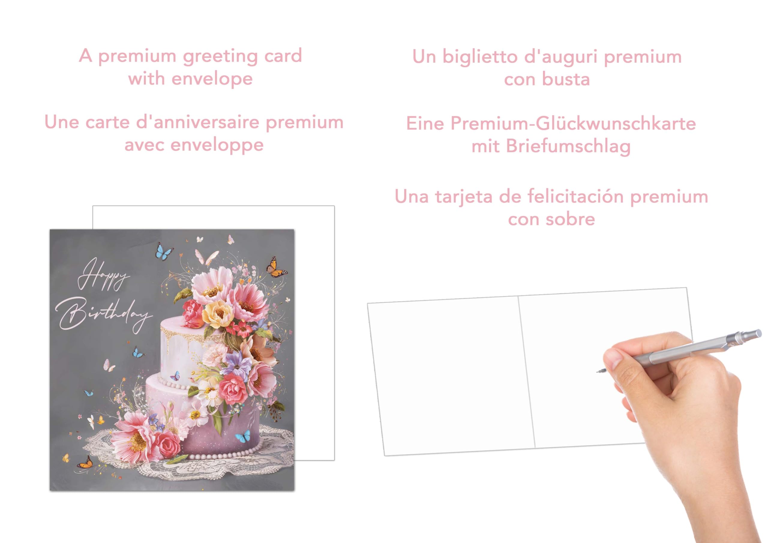 Edition Seidel GXQ102 SW025 Carte De Vœux Carrée De Qualité Supérieure