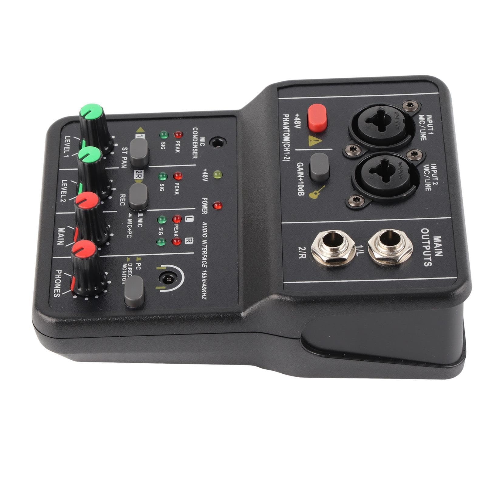Kontroler DJ-ski, Konsola miksera z kartą dźwiękową USB 48 V - kompaktowy mikser