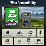 INDMEM SD Card 2GB 2Pack,Class 4 Flash Memory Card 2GB SLC Standard Secure Digital Cards for Legacy Digital Cameras, Trail Cams