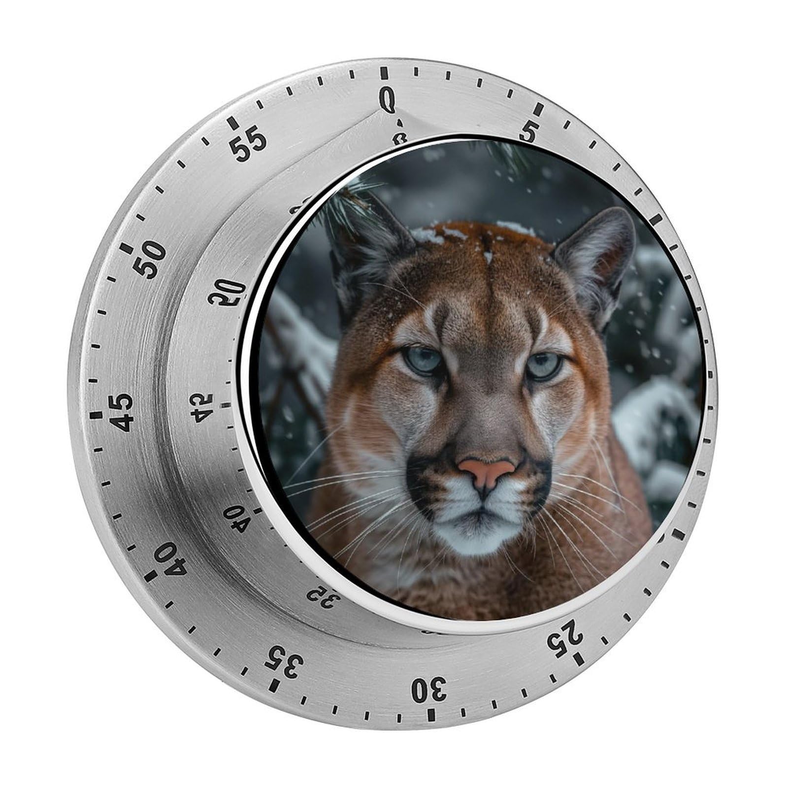 Cheetah Kitchen Timer Magnetic Countdown Countup Timer for Cooking Baking 8x8cm