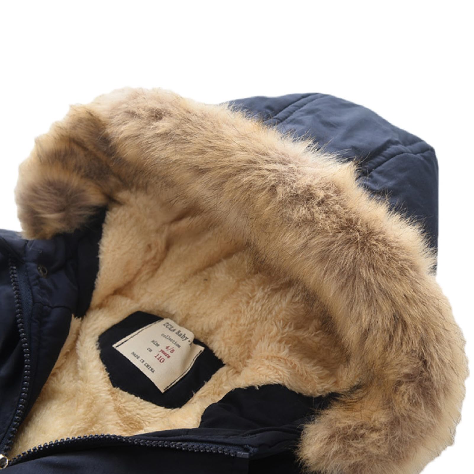amropi Niño Invierno Chaqueta con Capucha Abrigos Forro Polar Parka Cálido Jacket por 3-11 años