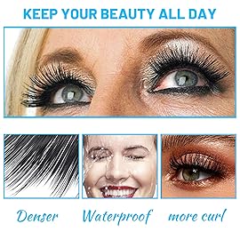 Mascara for Older Women 60 Plus, Mascara for Women over 60 with Thinning Lashes, Waterproof Hypoallergenic Tubing Mascaras Black Volume and Length for Sensitive Eyes (1 Pack)