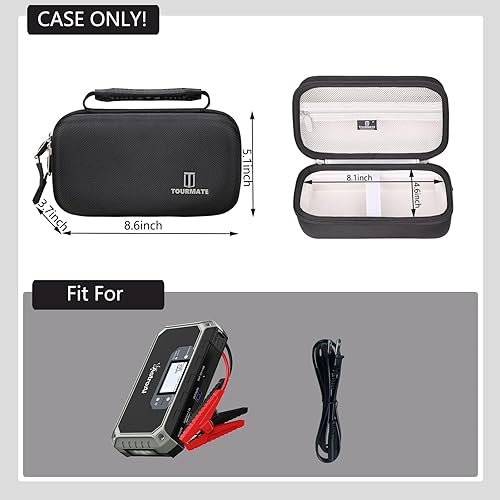 Miniatura 2 de Estuche rígido compatible con AstroAI Arrancador de coche, estuche de viaje para AstroAIS ZEVZ 2000A 12V 18000mAh Cargador de batería de coche (solo