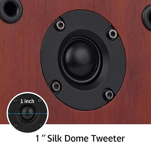 Miniatura 3 de Altavoces pasivos de estantería de 40 W x 2 para sonido envolvente de cine en casa, estéreo y monitor pasivo de campo cercano, de 2 vías, requiere