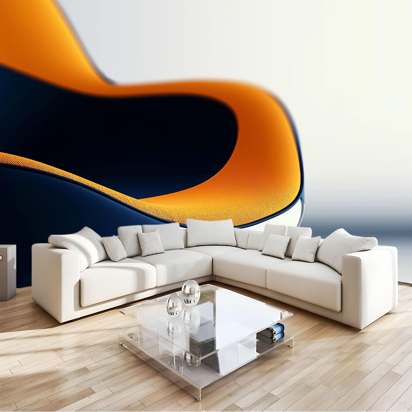 Carta da parati fotografica moderna in stile industriale con forme geometriche, 500 x 280 cm, beige, carta da parati in tessuto non tessuto di alta qualità, decorazione 3D per soggiorno, camera da