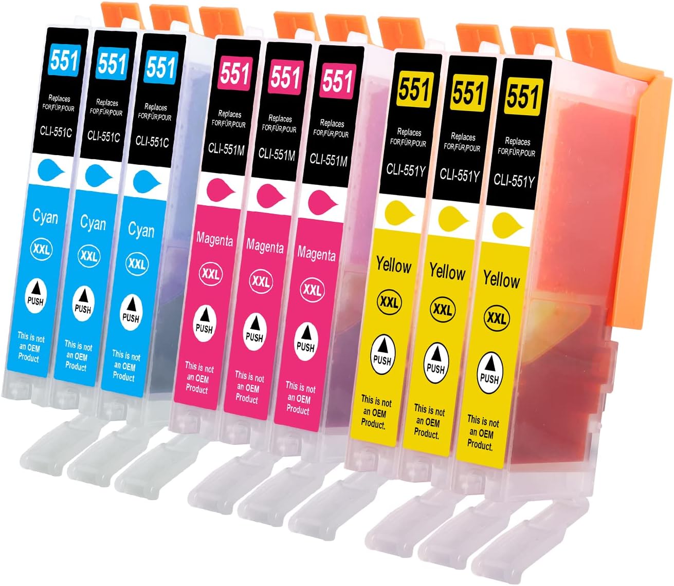 Bubprint 550XL 551XL Druckerpatronen 30er Set - Kompatibel Mit Canon Pixma