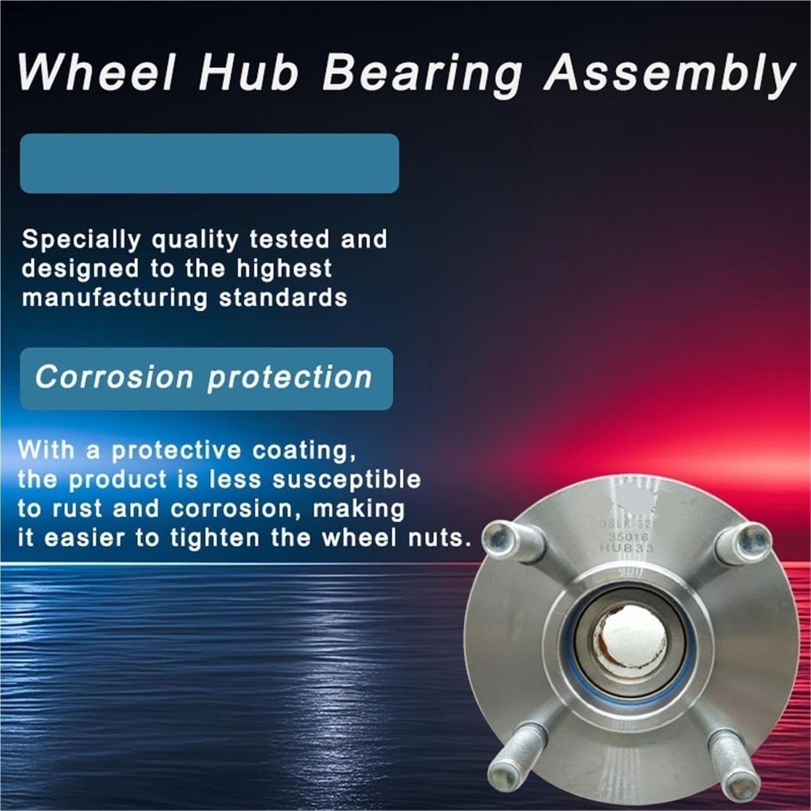 Embrayage Drive Ensemble Embrayage Drive DI-SOLIK Ensemble de roulement d'unité de moyeu de roue avant 35016 adapté pour SGMW Wuling Changan Star