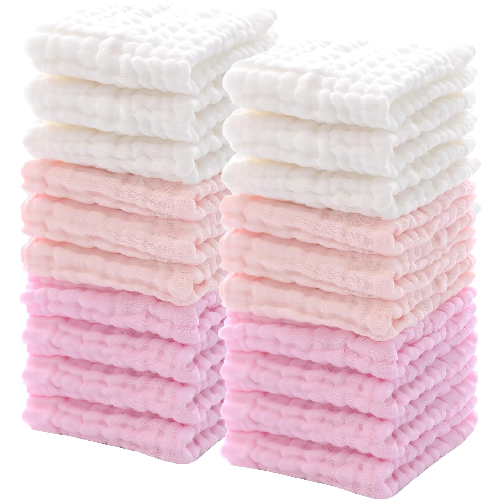Baby Washcloths, Baby Muslin Washcloths, For Babies' Sensitive Skin, 10-  Piece Organic Natural Cotton Bath Towel, Soft Baby Face Towels, Great  Shower
