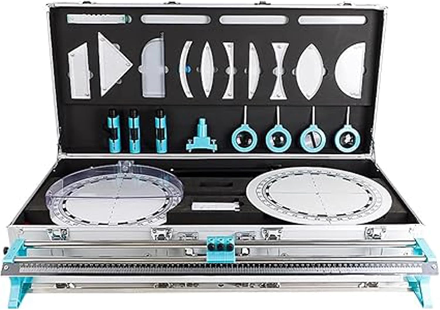 Educational Physics Optics Experiment Kit for Light Refraction, Reflection & Imaging with Convex Lens Science Learning Tool for Students & Home Experiments