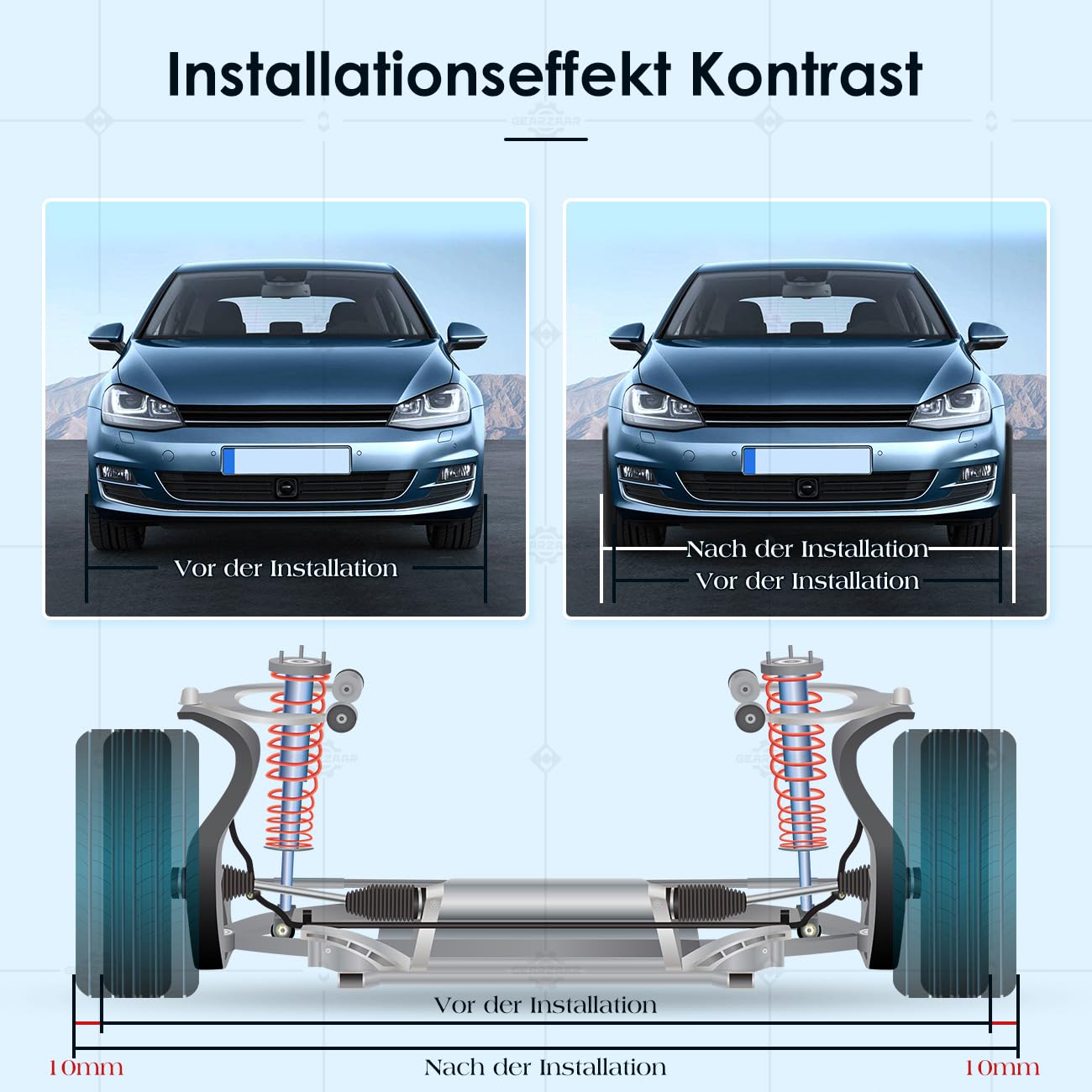 Spurverbreiterung 20 mm (2x10 mm) 5x112 Nabendurchmesser 57,1 mm inkl.Kompatibel mit VW Golf Kompatibel mit Audi Kompatibel mit Seat mit Radschrauben M14x1,5x50mm Spurplatten Distanzscheibe