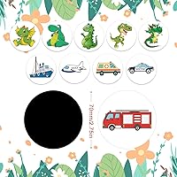 Vista 2 de 10 calcomanías de entrenamiento para ir al baño, reutilizables, divertidas, para ir al baño, cambiar de color, para niños y niñas, calcomanías