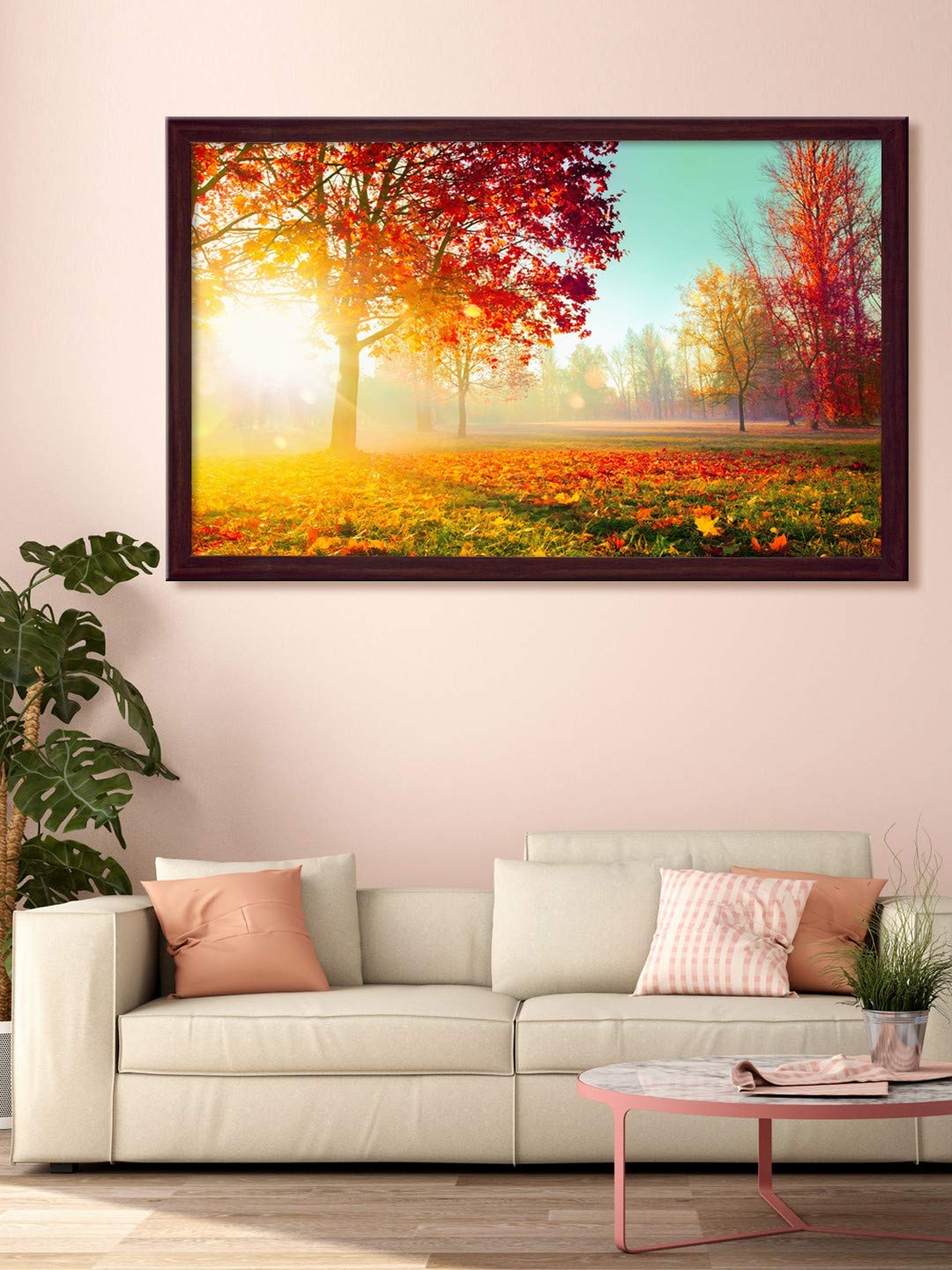 See full amazon price history chart for 999STORE Printed Sunrise Behind The Red Leaves Trees Painting Wall Art with Brown Frame (Canvas_18X30 Inches_Multi) BRFLP18300130 999STORE Printed Sunrise Behind The Red Leaves Trees Painting Wall Art with Brown Frame (Canvas_18X30 Inches_Multi) BRFLP18300130 (B084BP35DN) Amazon Price History, Amazon Price Tracker