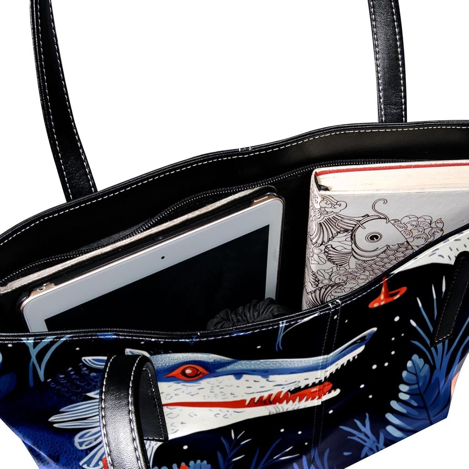 [YTYVAGT] 女性用財布、トートバッグ美学、レディーストートハンドバッグ,動物 植物 オオカミ