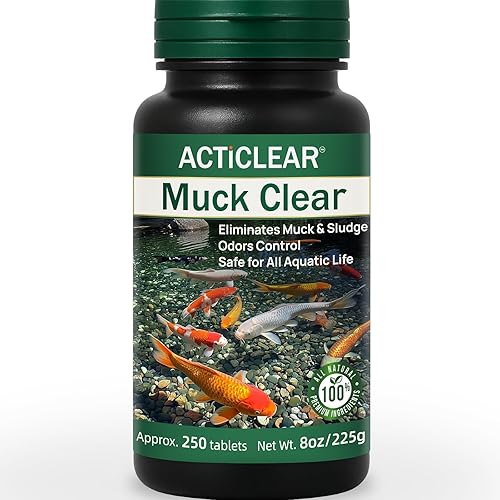 Muck Clear – Natural Pond Sludge Treatment, 250 Tablets for