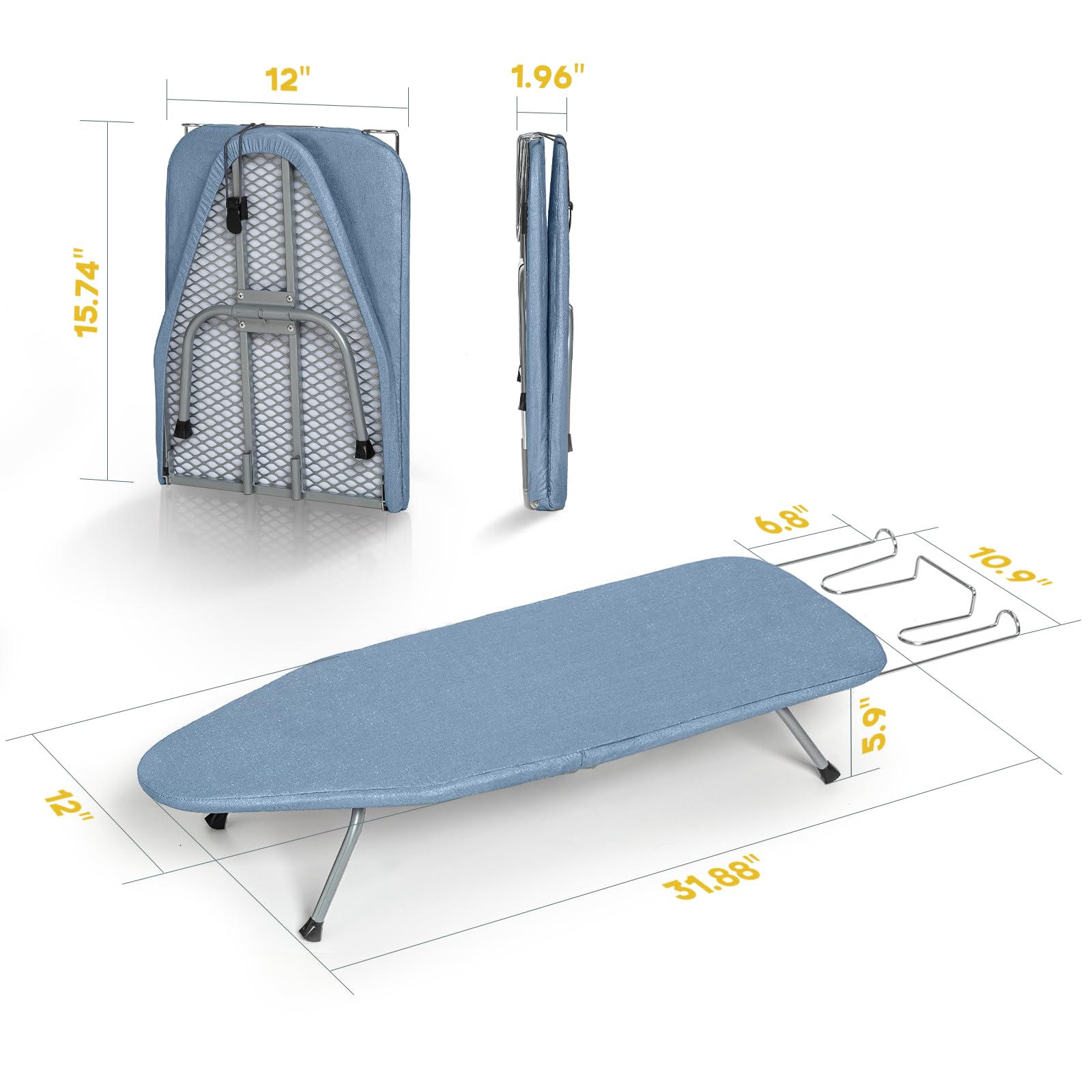 Amazon.com: Table Top Ironing Board, RAINHOL Small Folding