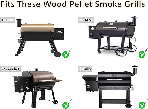 Miniatura 5 de Pila de humo para parrilla de pellets con junta de repuesto para Pit Boss, Traeger, Camp Chef, Z Grills Parrilla de pellets de madera
