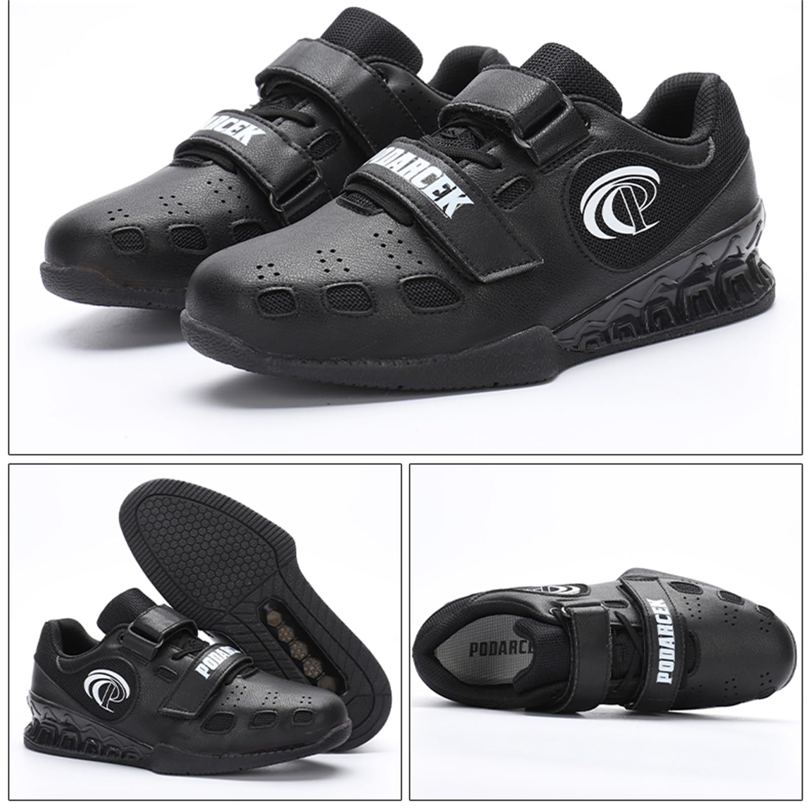 JiuQing Męskie buty do podnoszenia ciężarów Buty do przysiadów do martwego ciągu Oddychające buty do fitnessu Cross-Trainer na siłownię