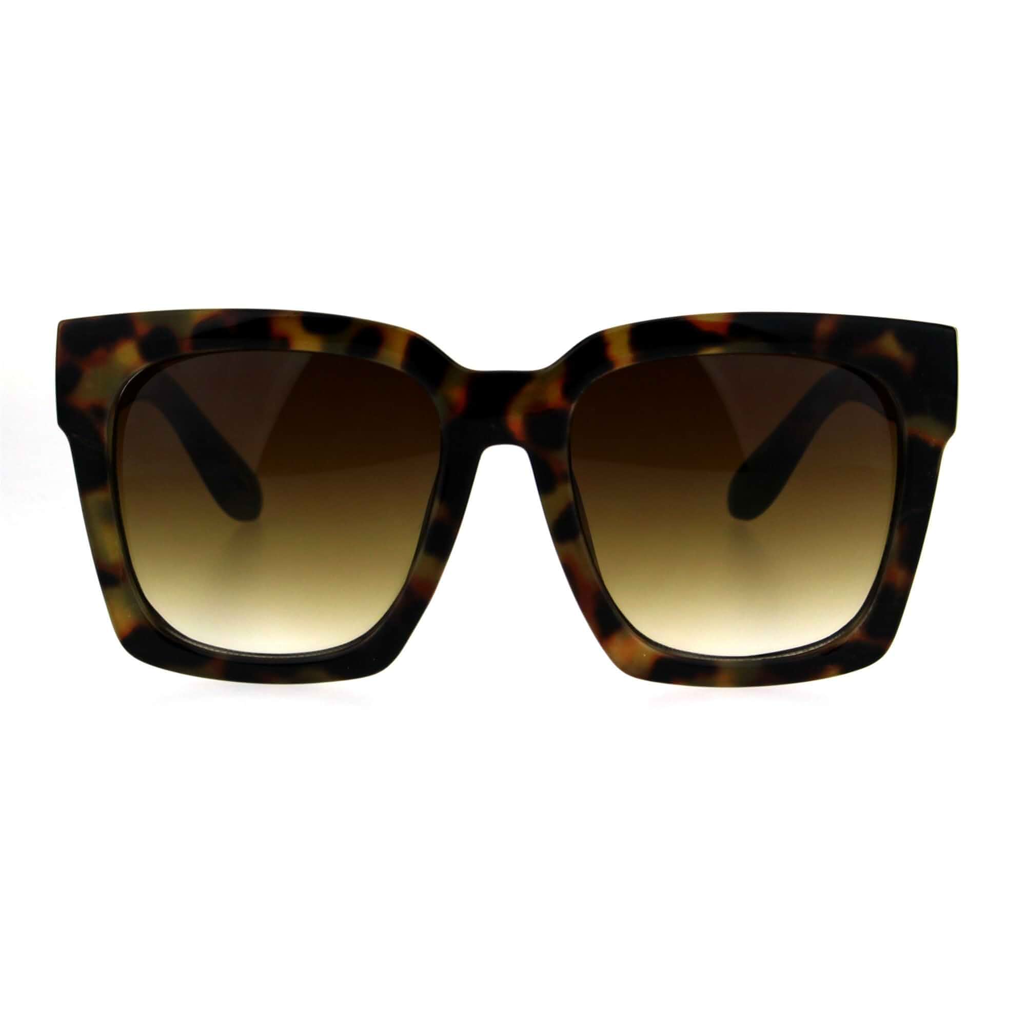 JuicyOrange SUPER Oversized Square Sunglasses Womens Modern Hipster Fashion Shades