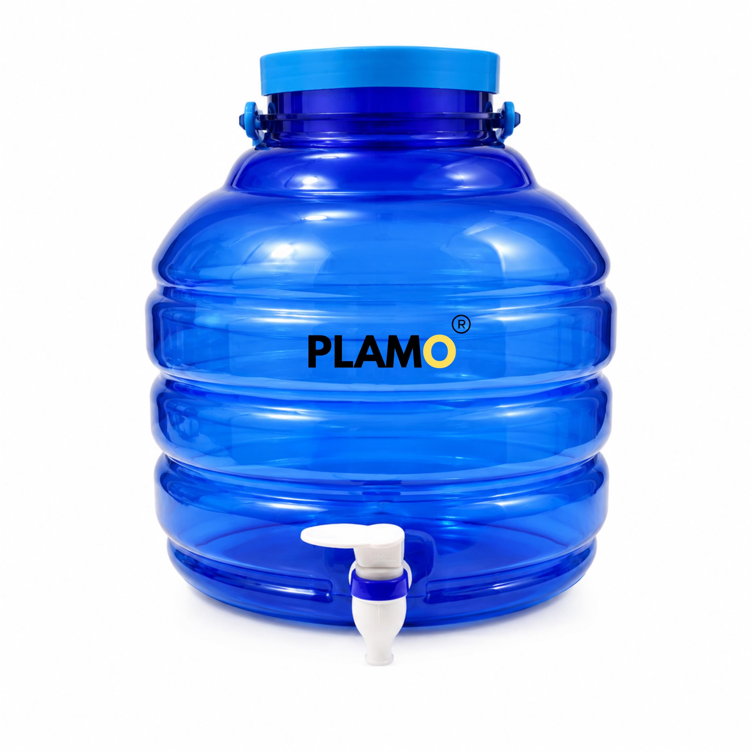 Plamo 2-in-1 Water Dispenser with Tap, BPA Free, Blue | Compatible with 20L Jar, Leak-Proof Tap, Airtight Storage Lid, Adapter Ring Included, Food Grade Material-image-41