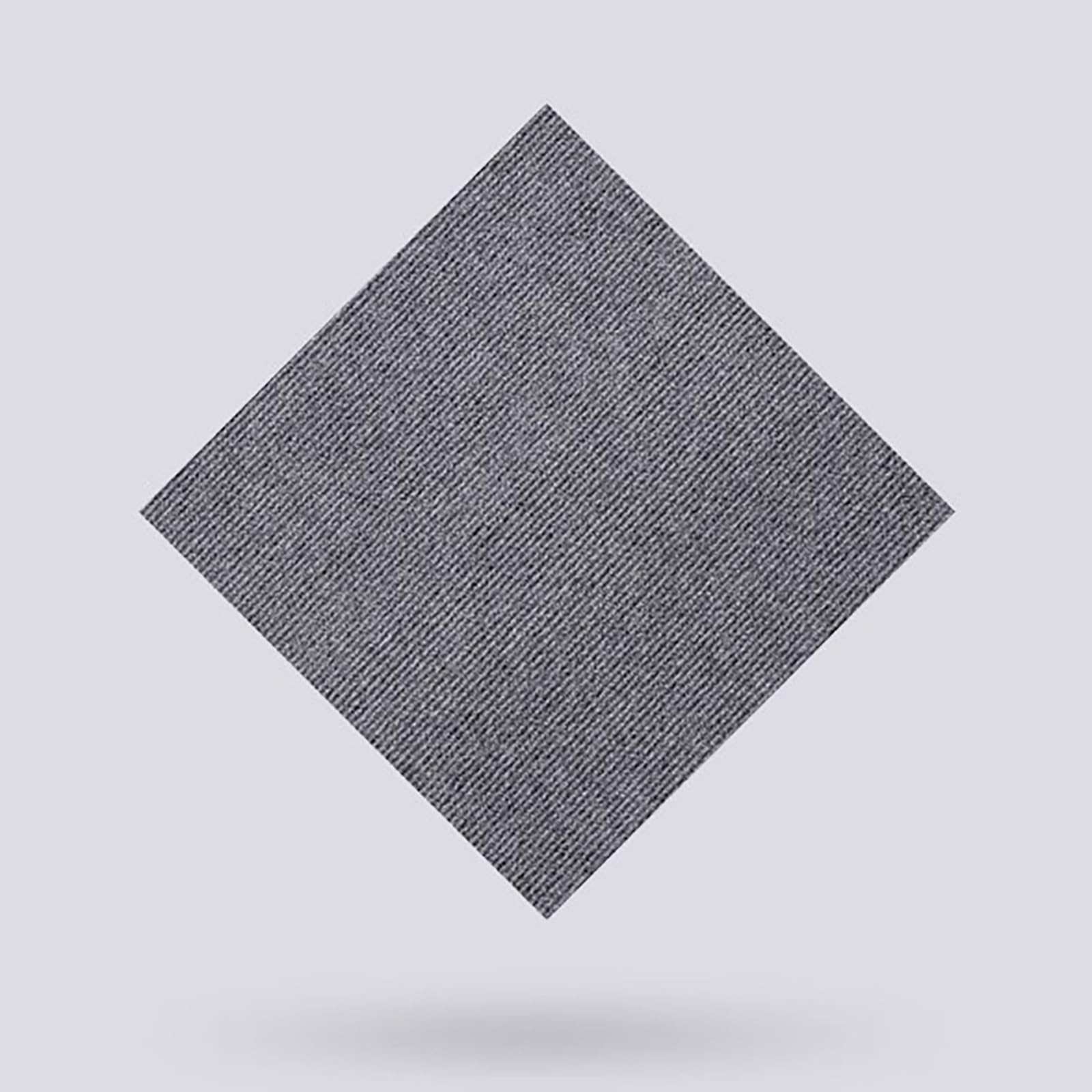 Teppichfliesen selbstliegend,10 Stück Set,strapazierfähiger Teppich Bodenbelag mit hochwertigem Schlingenflor für Büro, Wohnzimmer, Balkon(Size:30 * 7MM(11.81 * 0.27IN),Color:Fog Gray)