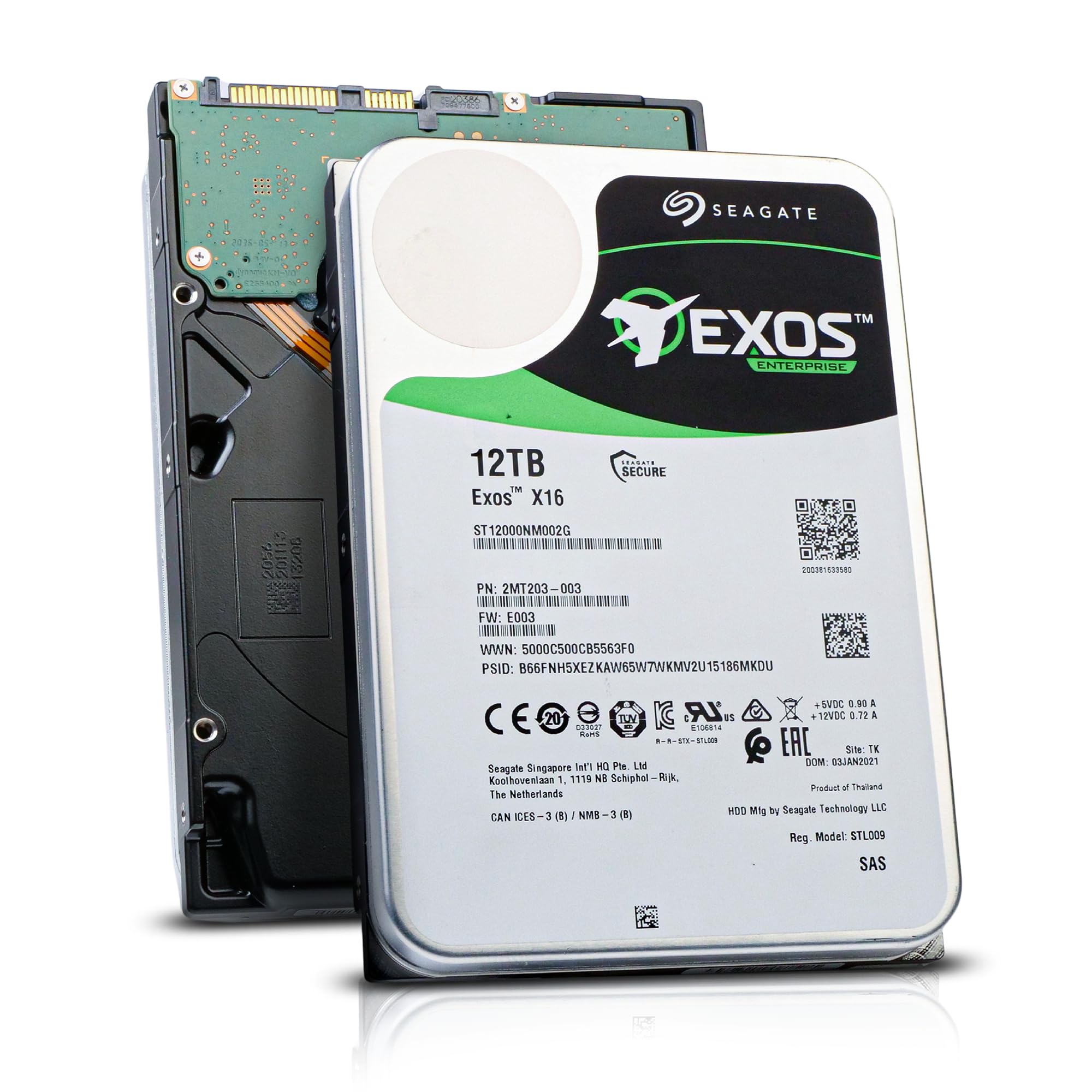 Amazon.com: Seagate Exos X16 ST12000NM002G 12TB 7.2K RPM SAS 12Gb