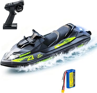 UDI023 RC Boat for Kids & Adults, 20KM/H Vortex Jet Remote Control Boat | Self-Righting, Water Cooling System, High Speed Boat for Lakes and Pools, 2000mAh Batteries for 10 Mins Run Time
