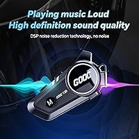 Vista 2 de Auriculares Bluetooth para casco de motocicleta, alta calidad de sonido, auriculares deportivos impermeables, altavoces manos libres, control