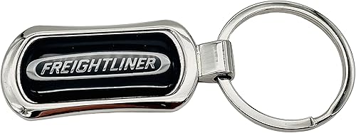 Freightliner Llavero de metal cromado para camiones, Cromado