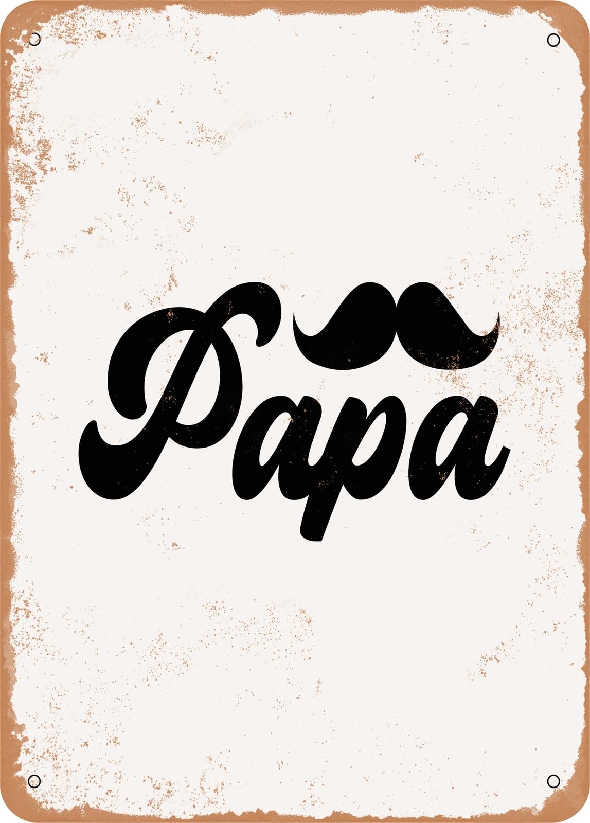 Miaomansenstore Metal Sign - Papa - Vintage Look Home Decor