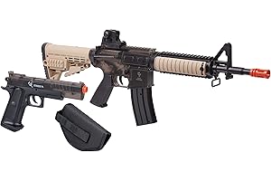 Game Face GFR37PKT Warrior Protection Tracer Enhanced Spring-Powered Airsoft Rifle & Pistol