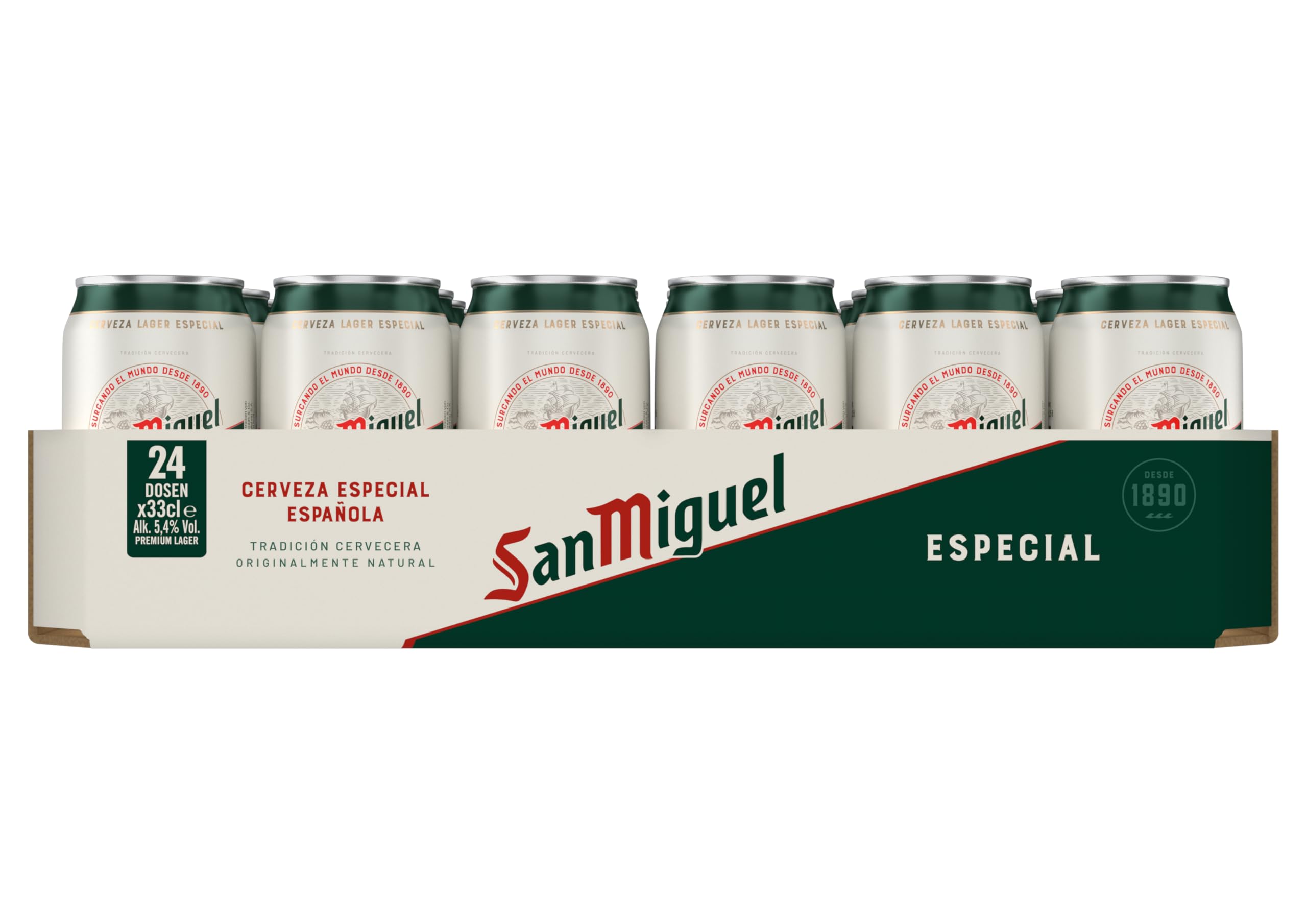 San Miguel Especial Dose DPG Bierpaket, EINWEG (24 x 0.33 l)
