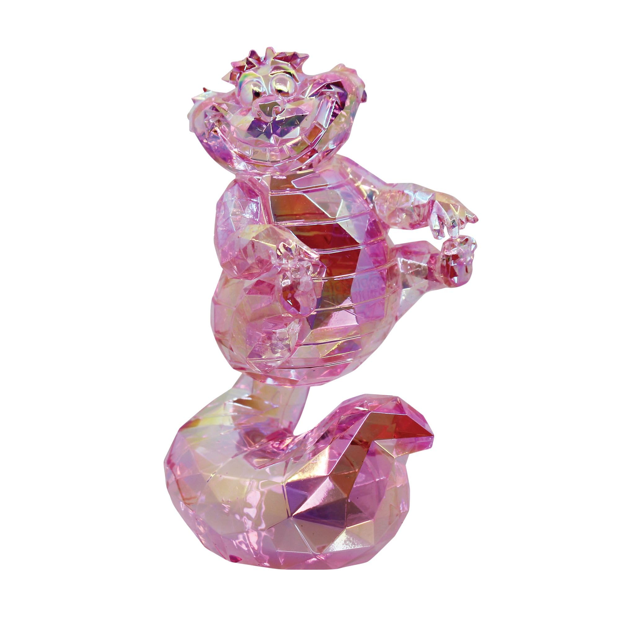 FACETS Disney Alice in Wonderland The Cheshire Cat Figurine, 3.78 Inch, Pink