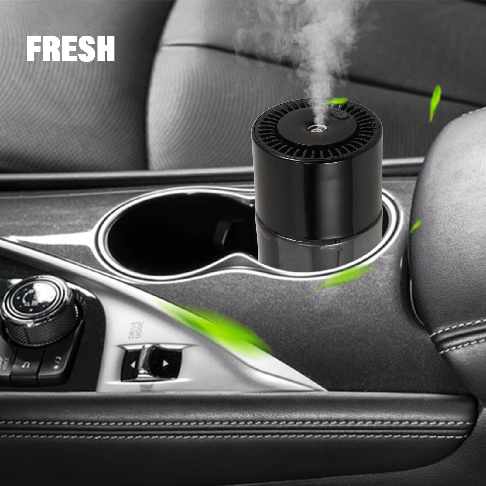 Difusor de Aceites Esenciales para Coche 160ml de Plástico | Difusor de Aceite de Coche, Instalación Fácil, Diseño Elegante y Moderno, 160ml de Capacidad