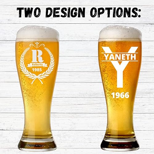 Miniatura 2 de Vaso de cerveza Pilsner personalizado de 16.oz | Vidrio por encargo | Totalmente personalizable