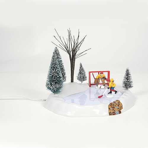 Miniatura 5 de Department 56 Accesorios para la práctica de hockey de los pueblos figura de accesorios animados, 7.5 pulgadas, multicolor