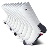 Mens Athletic Socks - Cushioned Crew Socks (10 Pack)