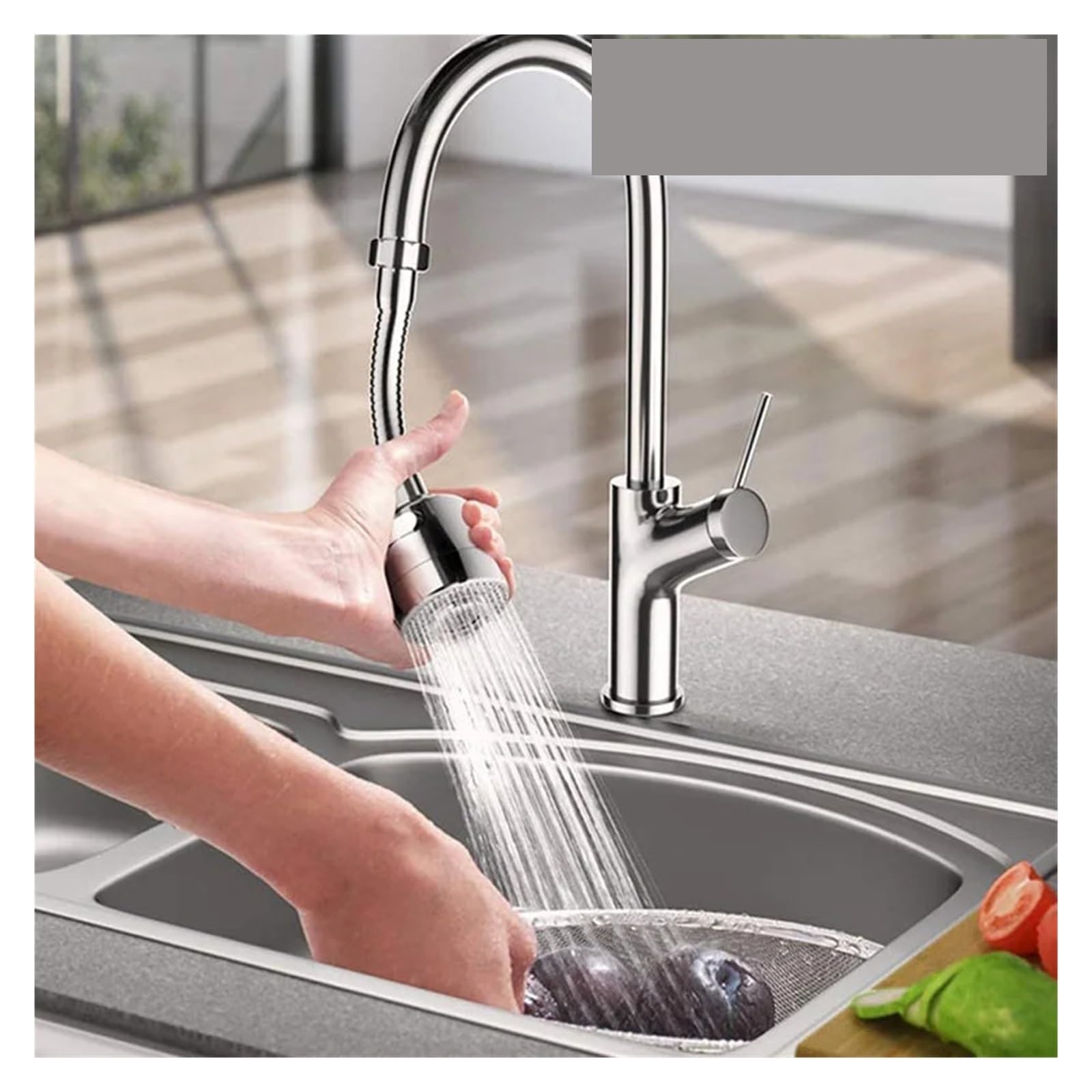 Grifo Universal de 2 uds., grifo giratorio 360 ​​grados, punta filtro, burbujeador agua, economizador, suministros cocina para Fregadero(8 * 5cm)
