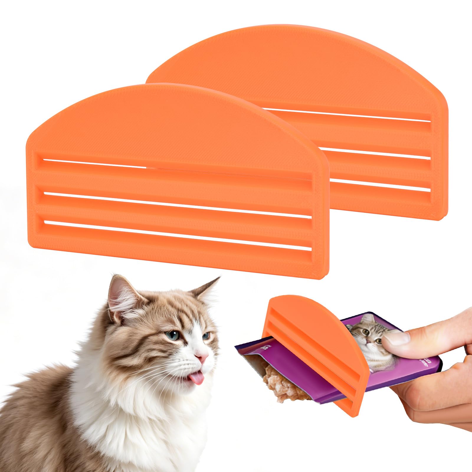 BAMTTOO 2PCS Cat Food Strip Squeezer Compact Cat Dog Treat Squeezer for Lickable Treats Wet Food Feeding Tool for Garden Yard and Outdoor