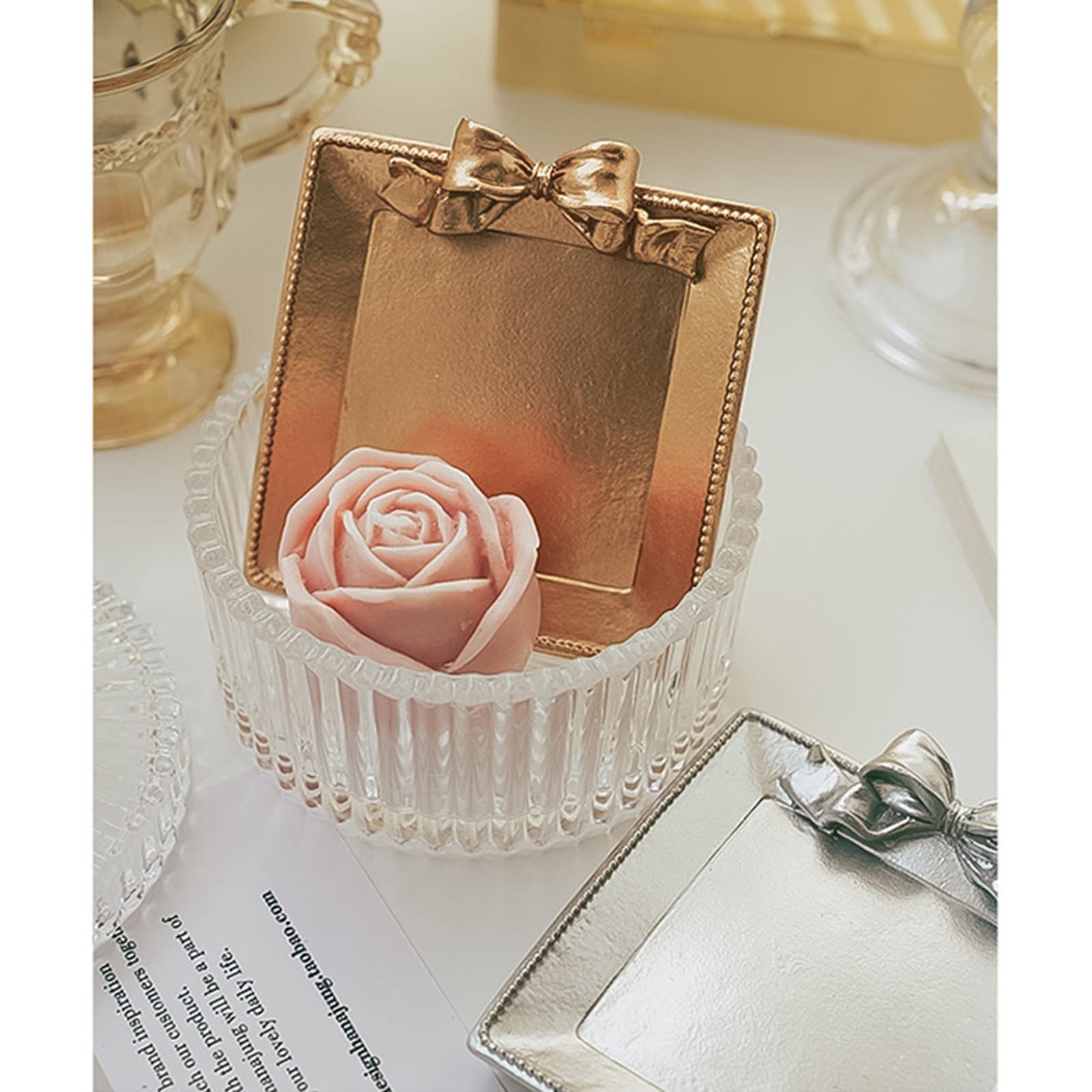 Set di 4 piatti rotondi in metallo per candele, vassoio decorativo nero tradizionale per matrimonio, bagno, chiesa, portacandele rotondi