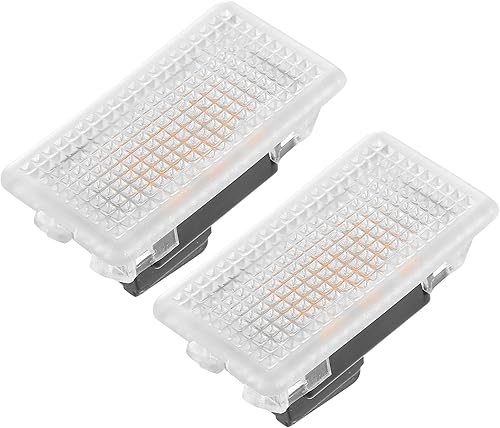 Miniatura 8 de X AUTOHAUX 2 piezas de luz LED para interior de coche para Tesla Modelo 3YSX para puerta de pozo de pies, tronco interior debajo de la guantera