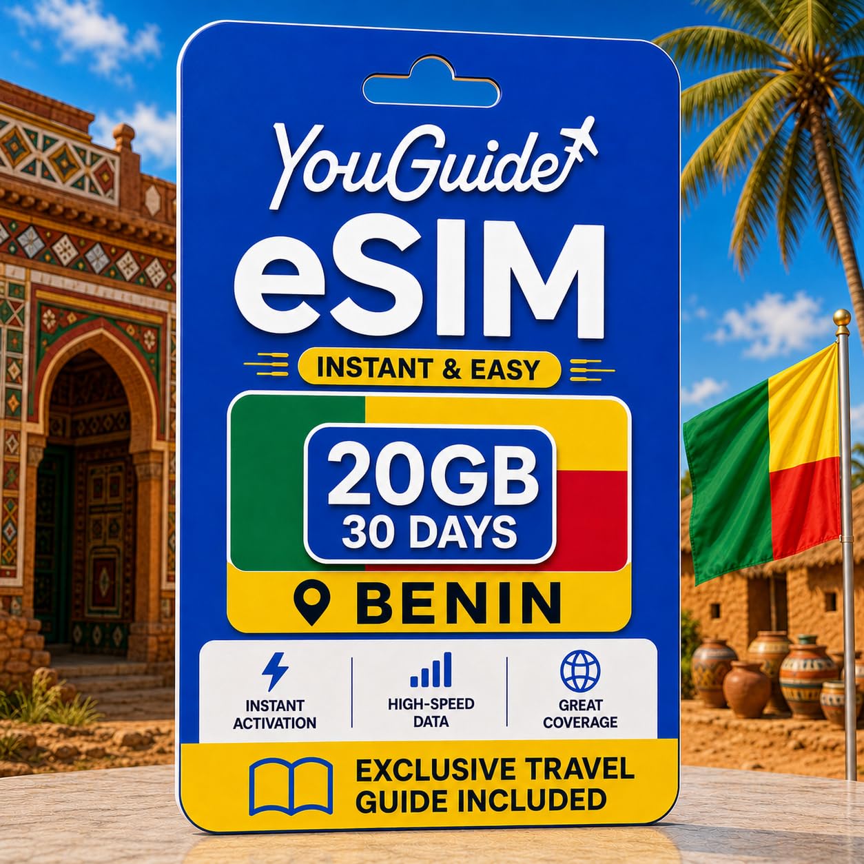 Benin eSIM 20GB 30Days
