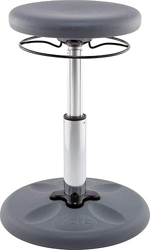 Miniatura 89 de Kore - Silla de altura ajustable, asiento activo para niños, adolescentes: Mejor que una pelota de equilibrio, asientos flexibles para aula. Negro