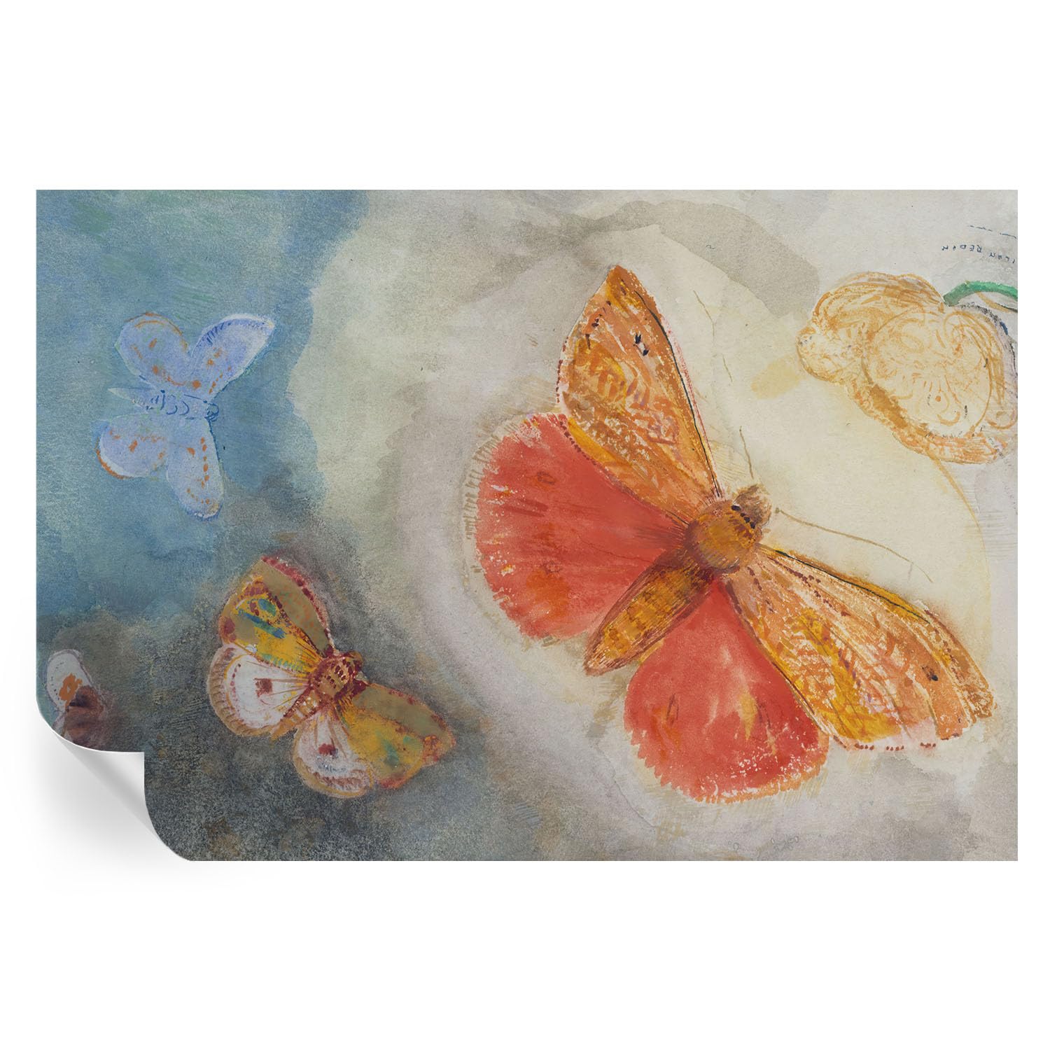 Mural de pared de mariposas coloridas para un salón lleno de vida