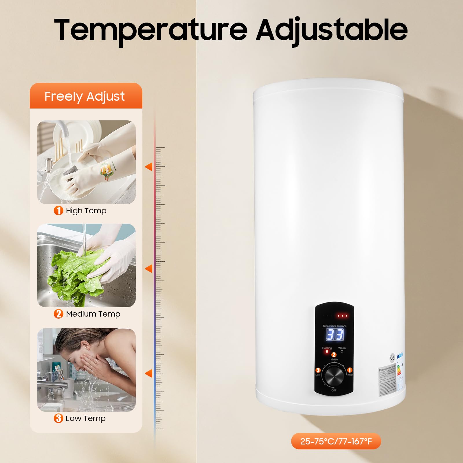 Fothermo hybride zonnestroomboiler 80 liter – efficiënt en duurzaam - .nl - Grootste in elektrische verwarming Officiële Quality Heating