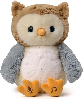 Owl Plush Stuffed Baby's Animal Toy Interactive Owl Toy with Sounds and Shake Hands, Singing Record Repeat What You Say, Birthday Gifts for Toddlers Kids