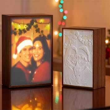 Custom Photo 3D Light - Personalized Glowing Picture Frame Gifts, Decorative Plaque Gifts, Couple Gifts, Wife Gifts, Girlfriend Gifts, Valentines Day Gifts, Birthday Gifts, Wedding Gifts