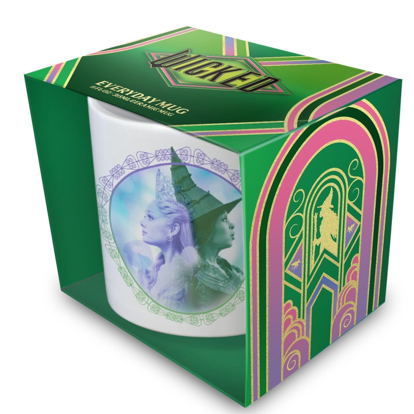 Pyramid International Wicked 2 (Face to Face) White Mug 11oz/315ml White Ceramic Mug, Official Licensed Wicked Drinkware, One Size