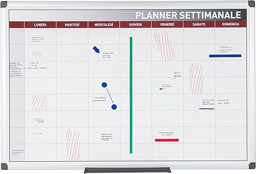 Bi-Office – Planning Magnético semanal, 90 x 60 cm