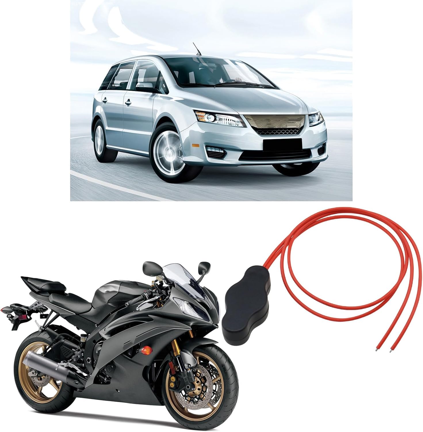 2 Sets Waterproof Push-Button Switch Kit 12V On-Off Switch with Quick Connector for LED Accent Lighting on Motorcycles Cars Trucks ATVs Golf Carts